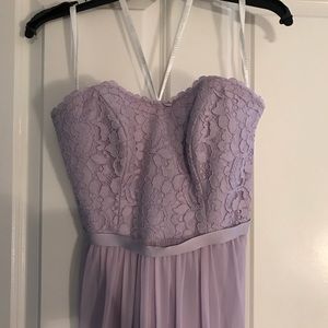 David’s bridal size 2 lilac bridesmaid dress